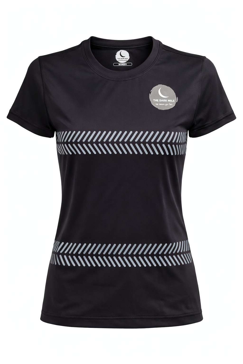 Womens Black Reflective T Shirt