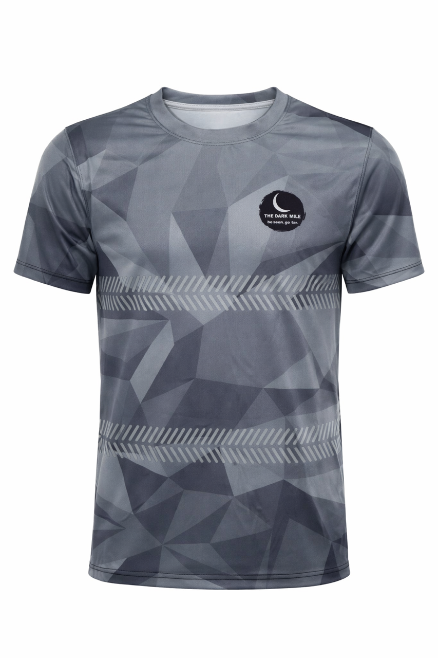 Mens Grey Reflective T Shirt