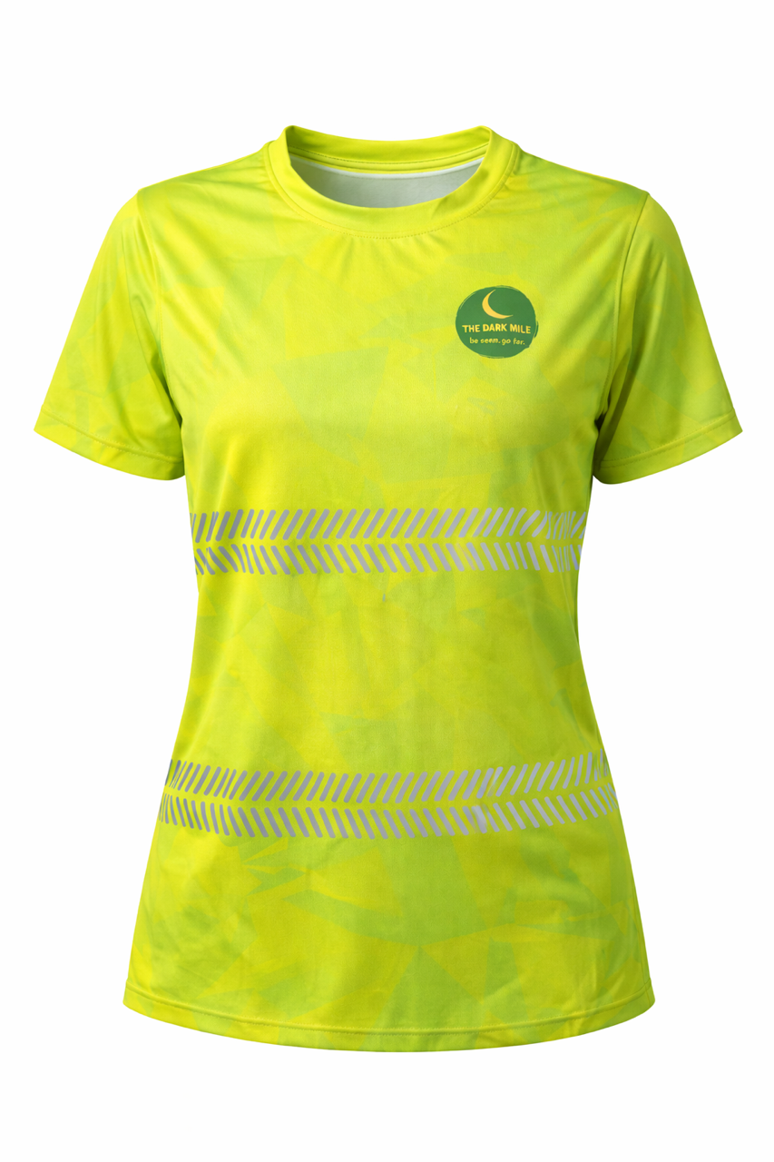 Womens Yellow Reflective T Shirt